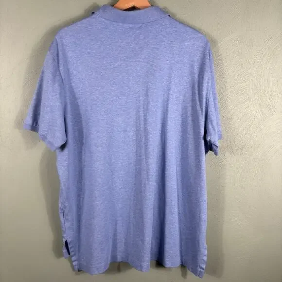 Polo Ralph Lauren Men's Size XL Blue Pima Soft Touch Cotton Casual Polo Shirt - Picture 10 of 10
